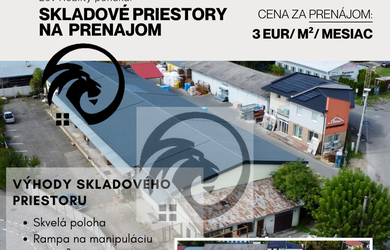 Lev Reality - Skladový priestor v kľúčovej lokalite v Leviciach: 1000 m² priestoru s rampou, parkovaním a TOP dostupnosťou!